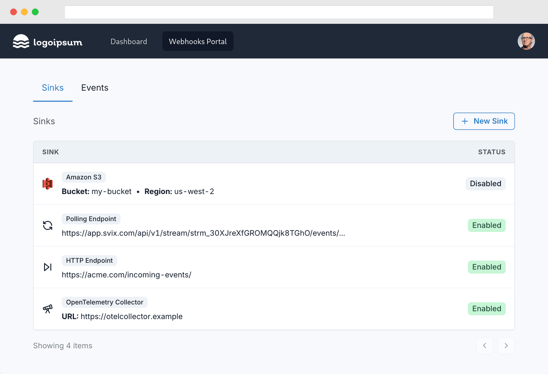 Embedded Stream Portal screenshot