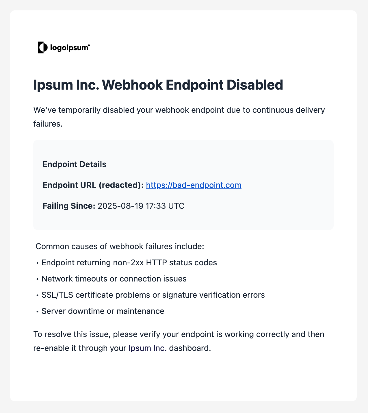 Email Notification Example