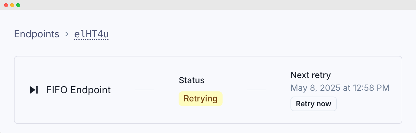 FIFO retries