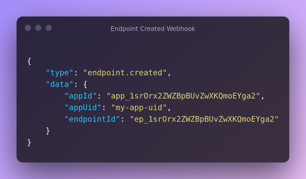 Endpoint Created Webhook