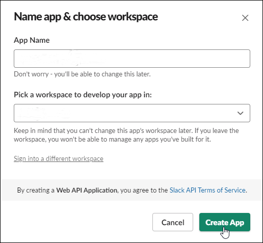 Create Slack App